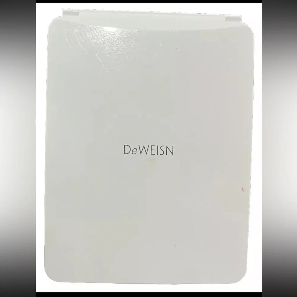 Deweisn Folding Travel Mirror Lighted Makeup Mirror with LED Lighting